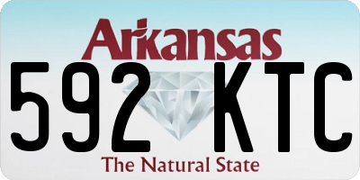 AR license plate 592KTC