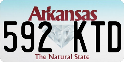 AR license plate 592KTD