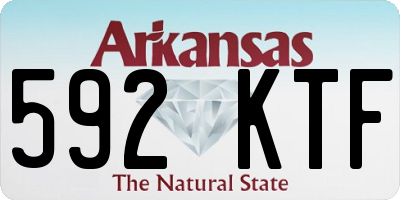 AR license plate 592KTF