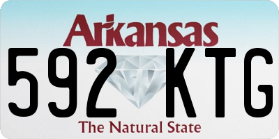 AR license plate 592KTG