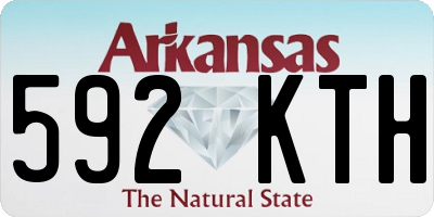 AR license plate 592KTH