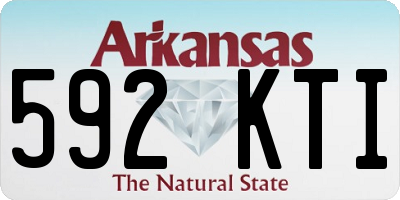 AR license plate 592KTI