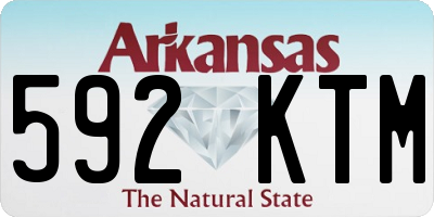 AR license plate 592KTM