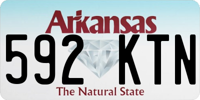 AR license plate 592KTN