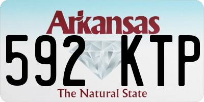 AR license plate 592KTP