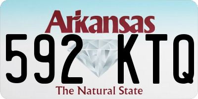 AR license plate 592KTQ