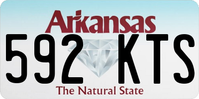 AR license plate 592KTS