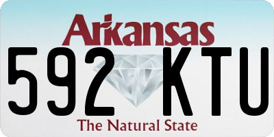 AR license plate 592KTU