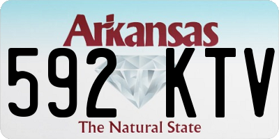 AR license plate 592KTV