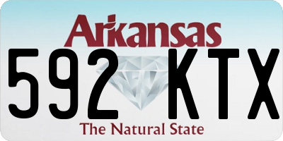AR license plate 592KTX