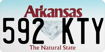 AR license plate 592KTY