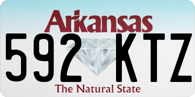 AR license plate 592KTZ