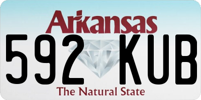AR license plate 592KUB