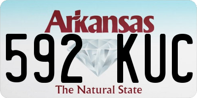 AR license plate 592KUC