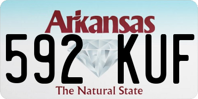AR license plate 592KUF