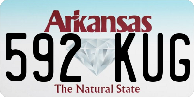 AR license plate 592KUG