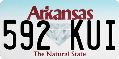 AR license plate 592KUI