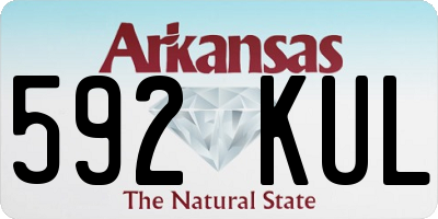AR license plate 592KUL