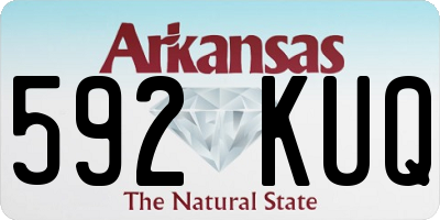 AR license plate 592KUQ