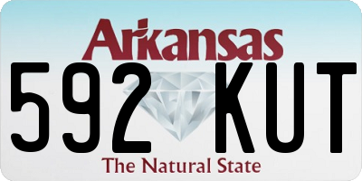 AR license plate 592KUT