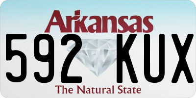 AR license plate 592KUX