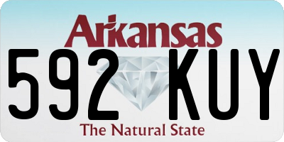 AR license plate 592KUY