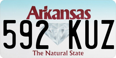 AR license plate 592KUZ