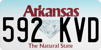 AR license plate 592KVD