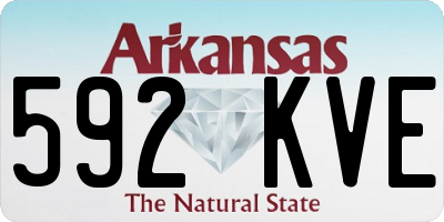 AR license plate 592KVE