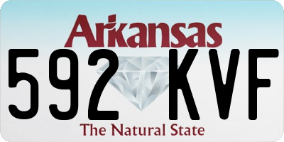 AR license plate 592KVF