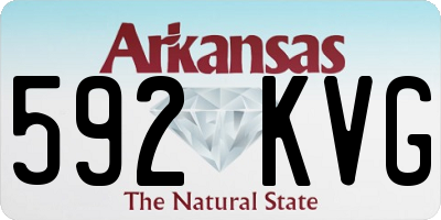 AR license plate 592KVG