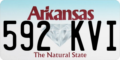 AR license plate 592KVI