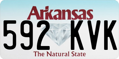 AR license plate 592KVK