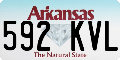 AR license plate 592KVL