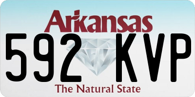 AR license plate 592KVP