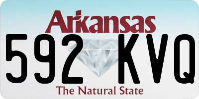 AR license plate 592KVQ