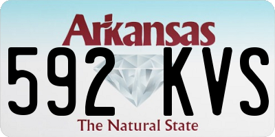 AR license plate 592KVS