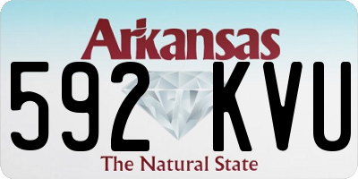 AR license plate 592KVU
