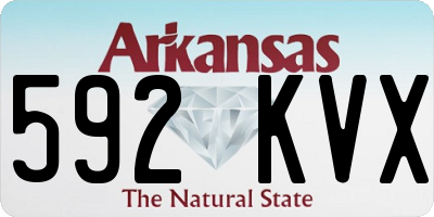 AR license plate 592KVX