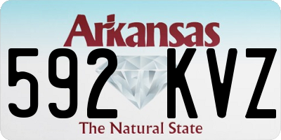 AR license plate 592KVZ