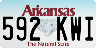 AR license plate 592KWI