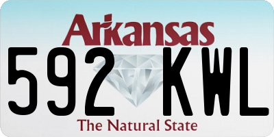 AR license plate 592KWL