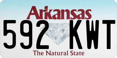 AR license plate 592KWT