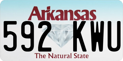 AR license plate 592KWU
