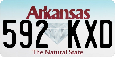 AR license plate 592KXD