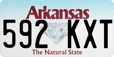AR license plate 592KXT