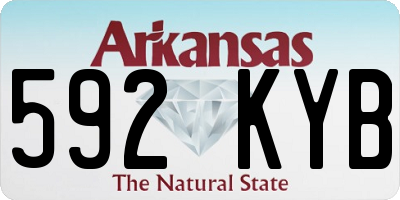 AR license plate 592KYB
