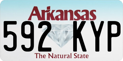AR license plate 592KYP