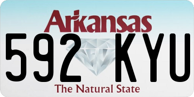 AR license plate 592KYU