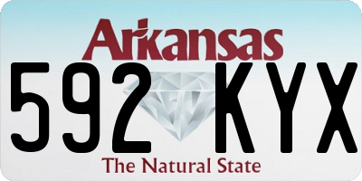 AR license plate 592KYX